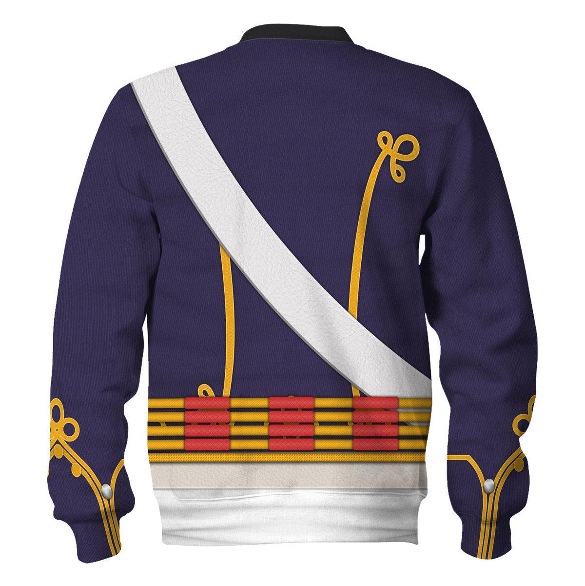 Gearhomie English Hussar-Full Dress (1806-1815) Uniform All Over Print Hoodie Sweatshirt T-Shirt Tracksuit - Gearhomie.com