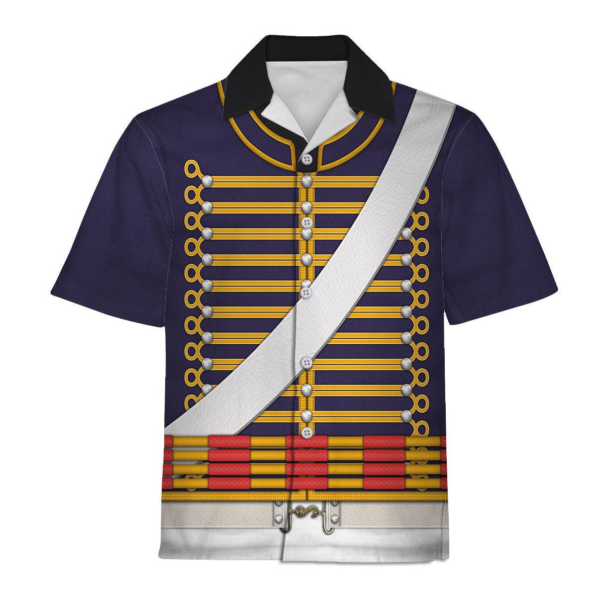 Gearhomie English Hussar-Full Dress (1806-1815) Uniform All Over Print Hoodie Sweatshirt T-Shirt Tracksuit - Gearhomie.com