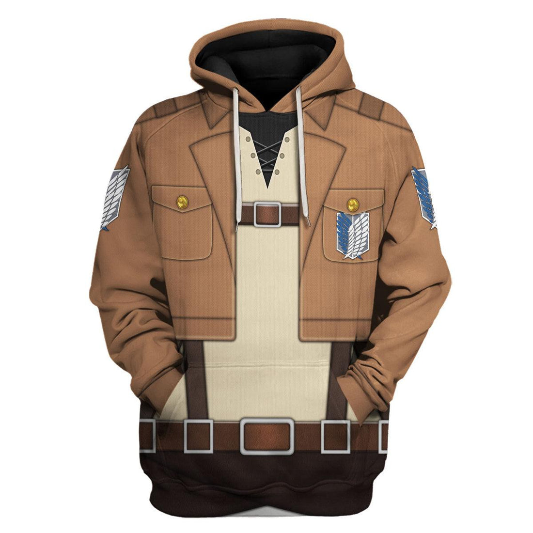 CustomsPig Eren Yeager Costume Hoodie Sweatshirt T-Shirt Sweatpants - CustomsPig.com