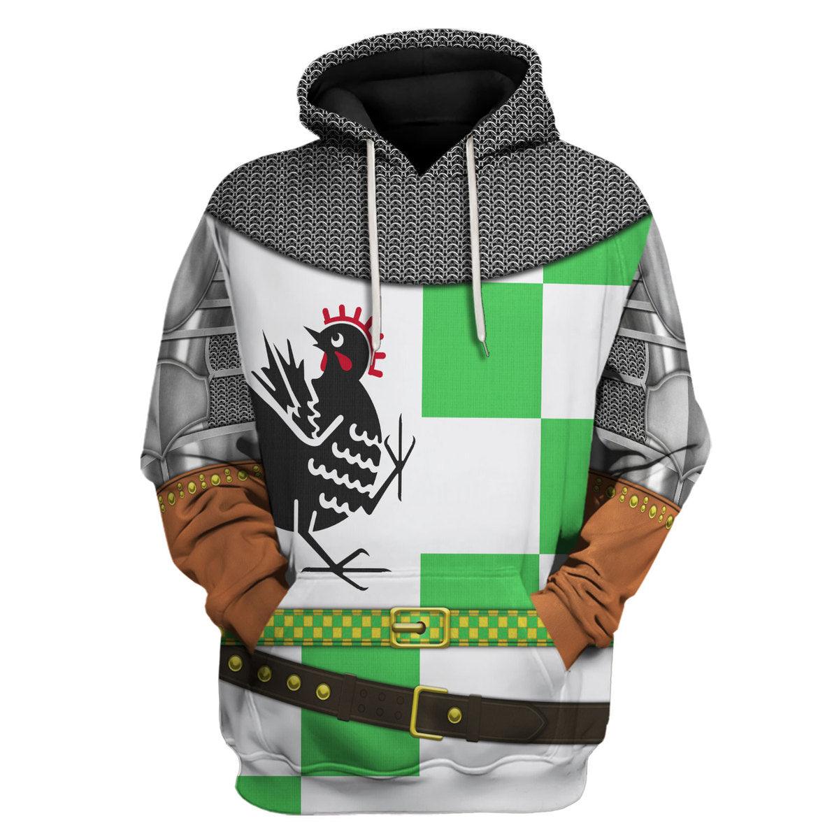 CustomsPig Eric Idle Knight Costume Hoodie Sweatshirt T-Shirt Tracksuit