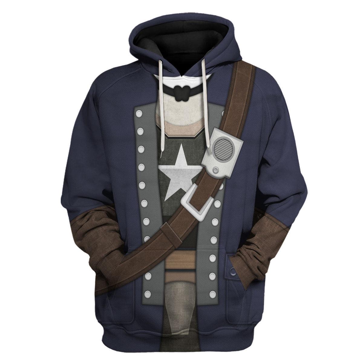 CustomsPig Fallout Minuteman Outfit Hoodie Sweatshirt T-Shirt Tracksuit
