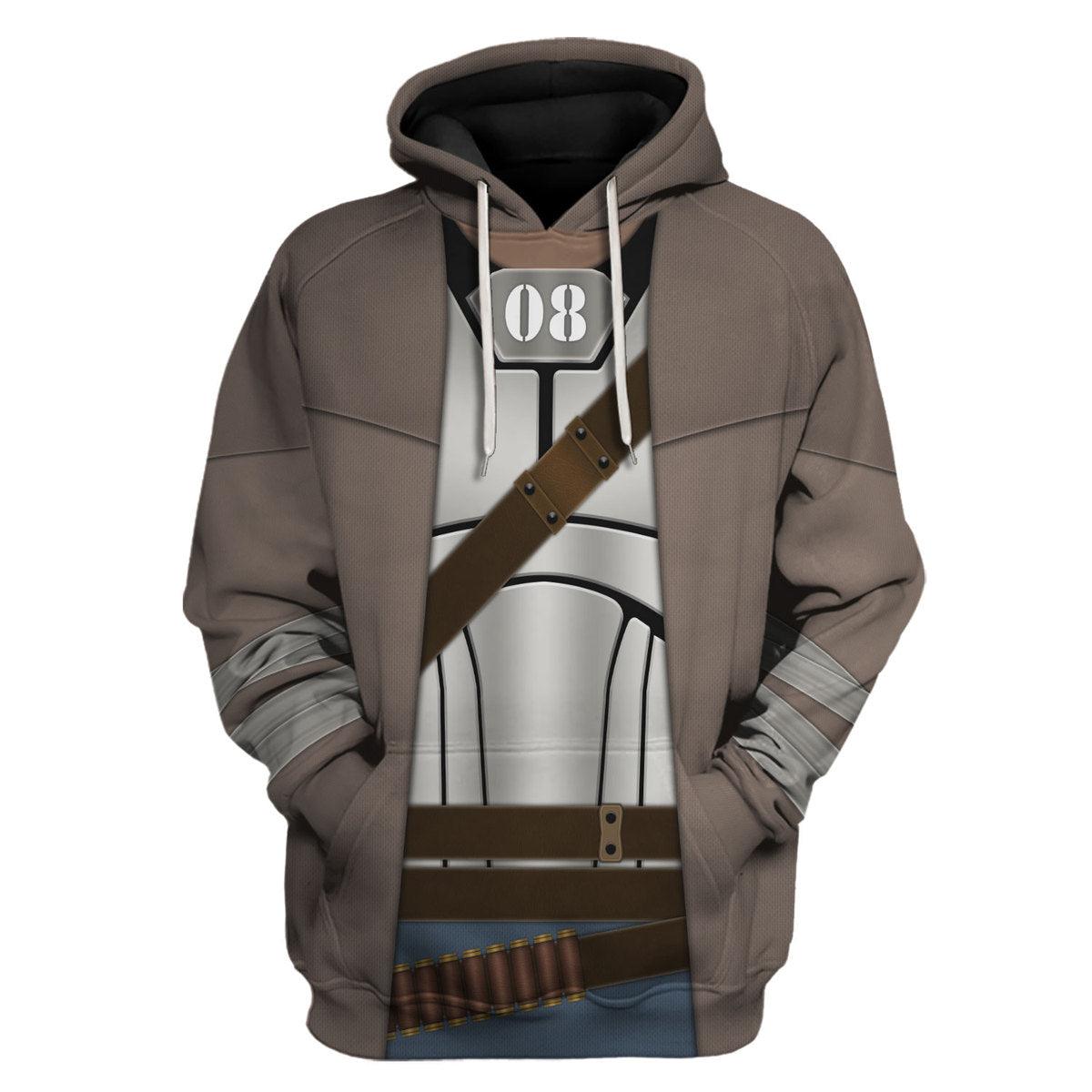 CustomsPig Fallout NCR Ranger Combat Armor Hoodie Sweatshirt T-Shirt Tracksuit