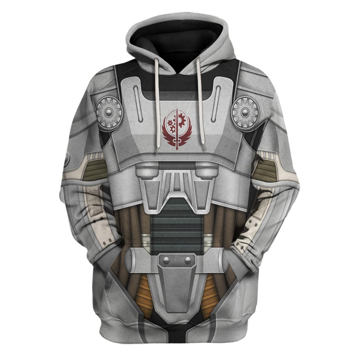 CustomsPig Fallout T-60 Power Armor TV Series Hoodie Sweatshirt T-Shirt Tracksuit