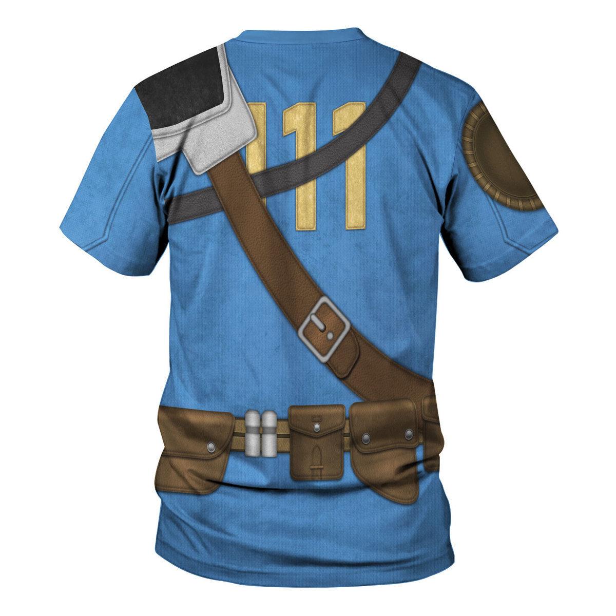 Gearhomie Fallout The Lone Wanderer Cosplay Tracksuit Hoodie Sweatshirt T-Shirt Tracksuit - Gearhomie.com