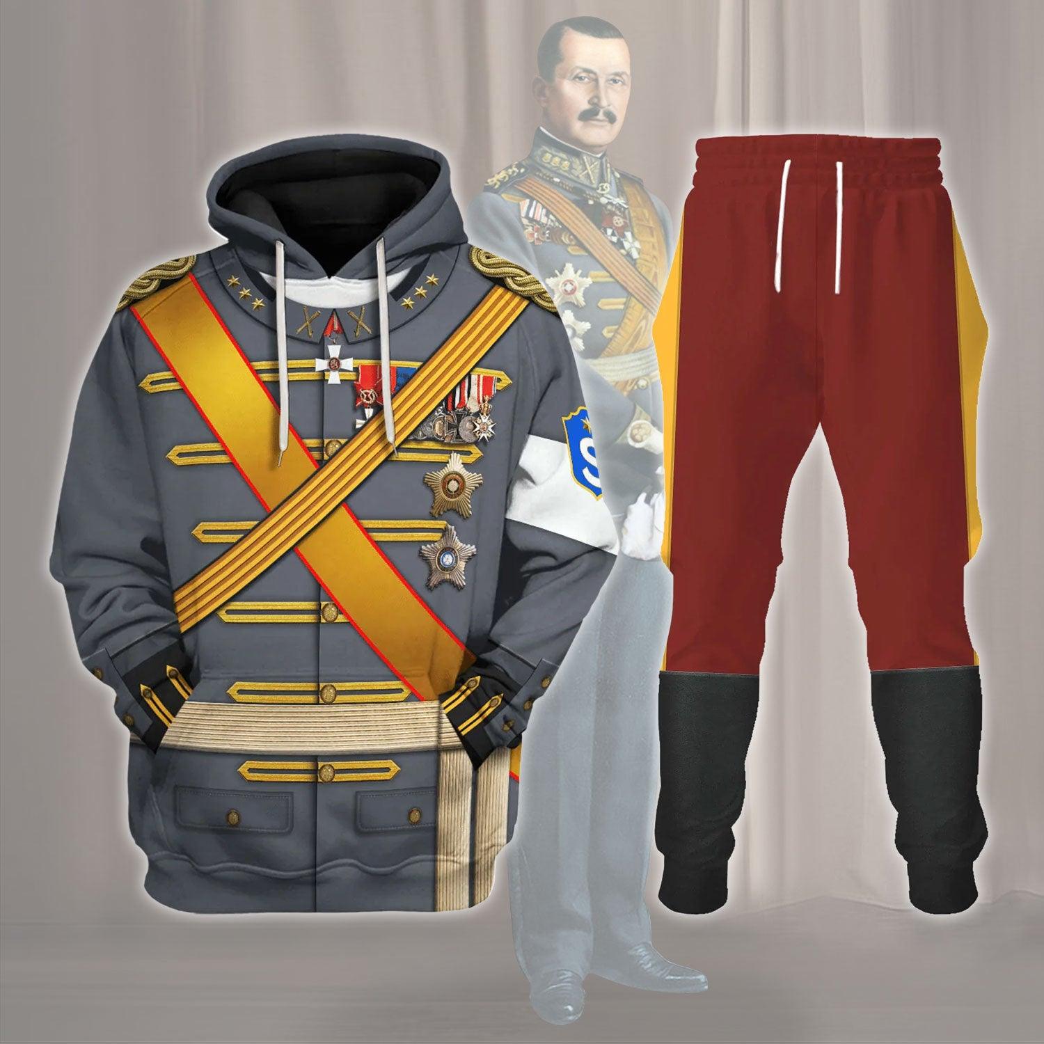 Gearhomie Finnish Military Leader Carl Gustaf Emil Mannerheim Costume Hoodie Sweatshirt T-Shirt Tracksuit - Gearhomie.com
