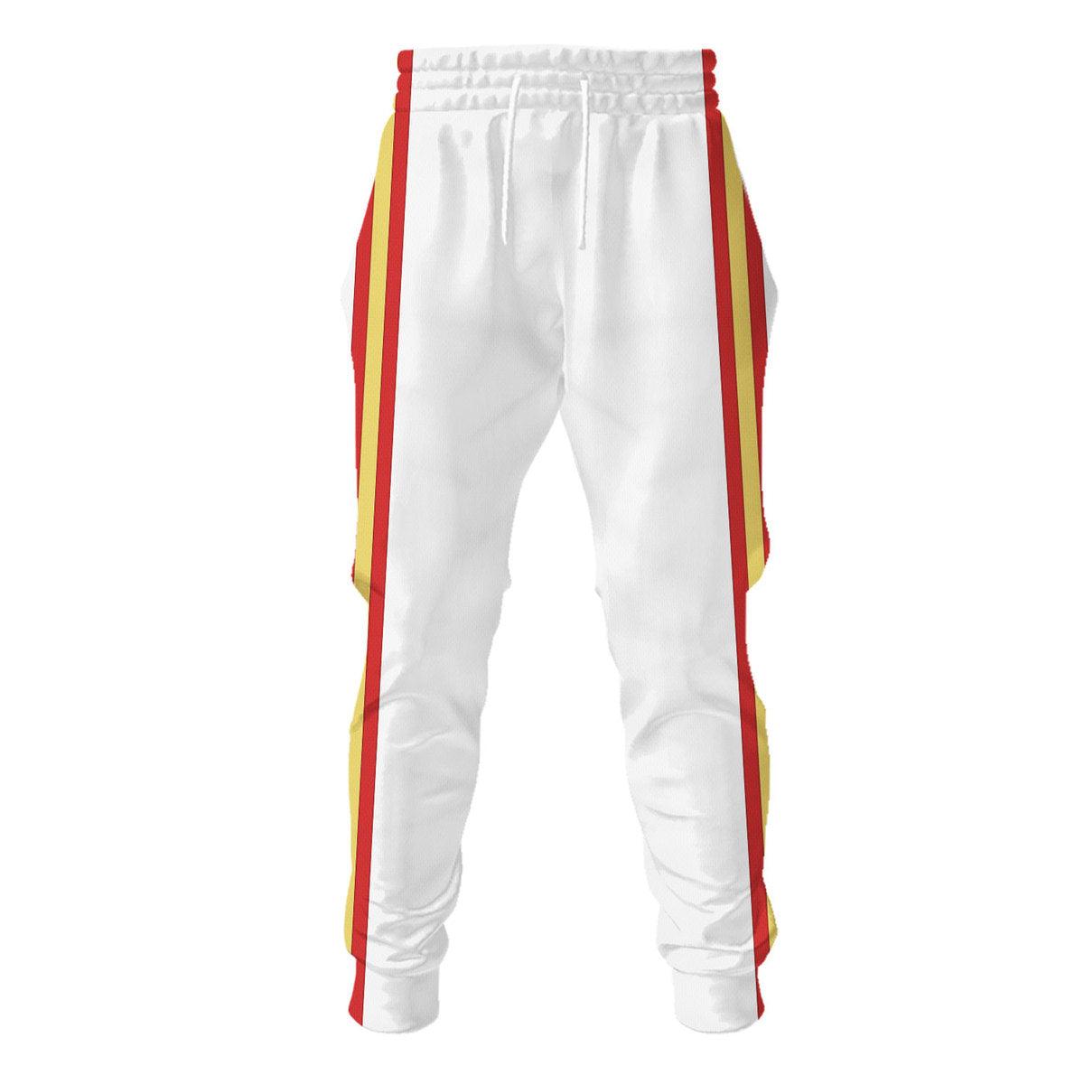 CustomsPig Freddie Mercury Costume Wembley Red Hoodie Sweatshirt T-Shirt Tracksuit - CustomsPig.com