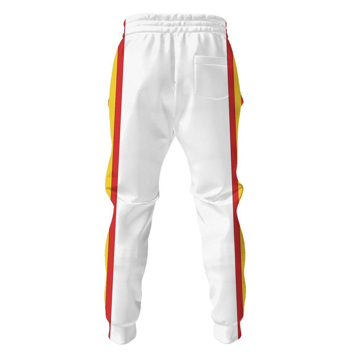 Gearhomie Freddie Mercury Costume Wembley Yellow Hoodie Sweatshirt T-Shirt Tracksuit - Gearhomie.com