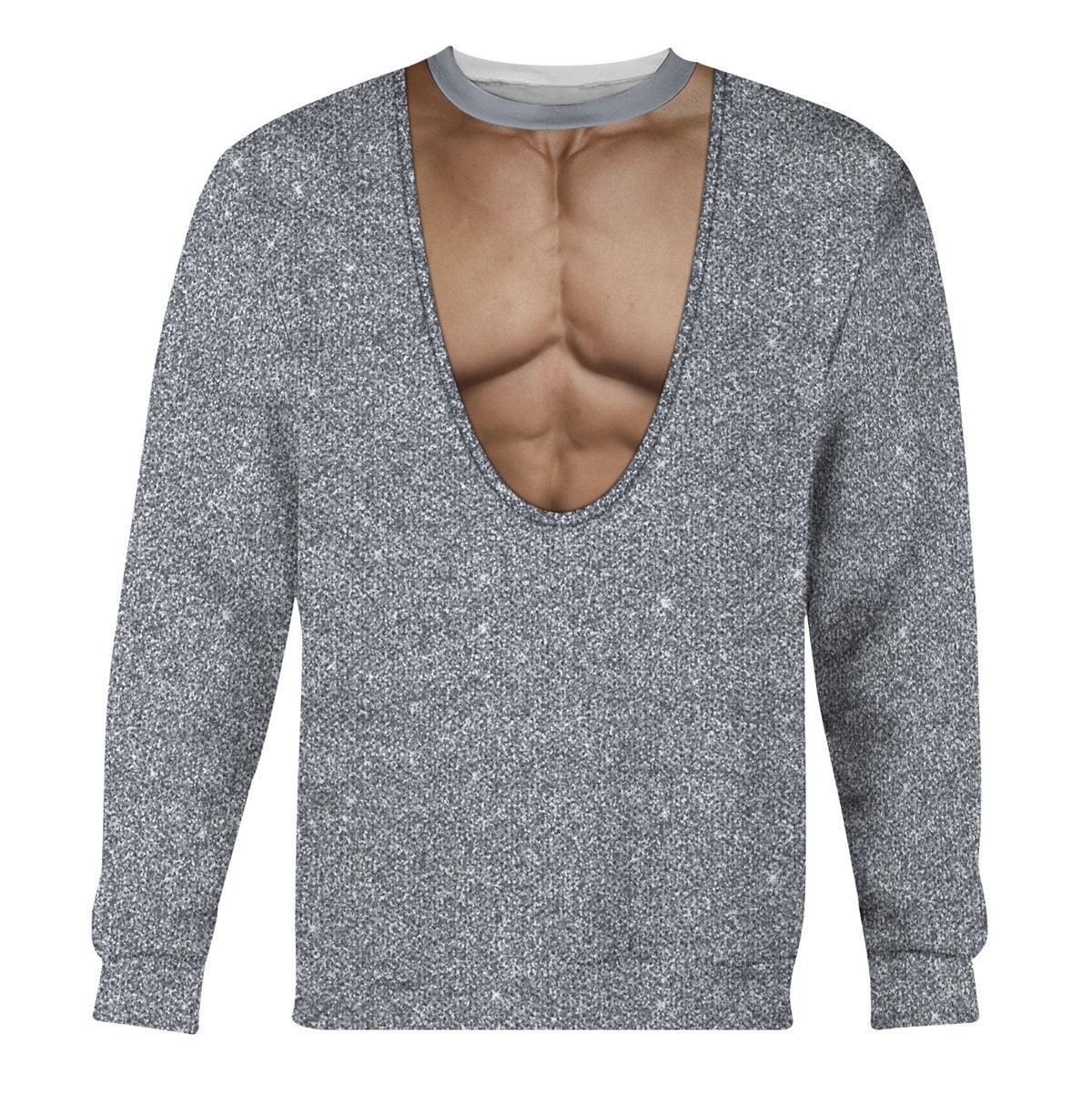 Gearhomie Freddie Mercury Sparkly Silver Sequined Bodysuit Costume Hoodie Sweatshirt T-Shirt Tracksuit - Gearhomie.com