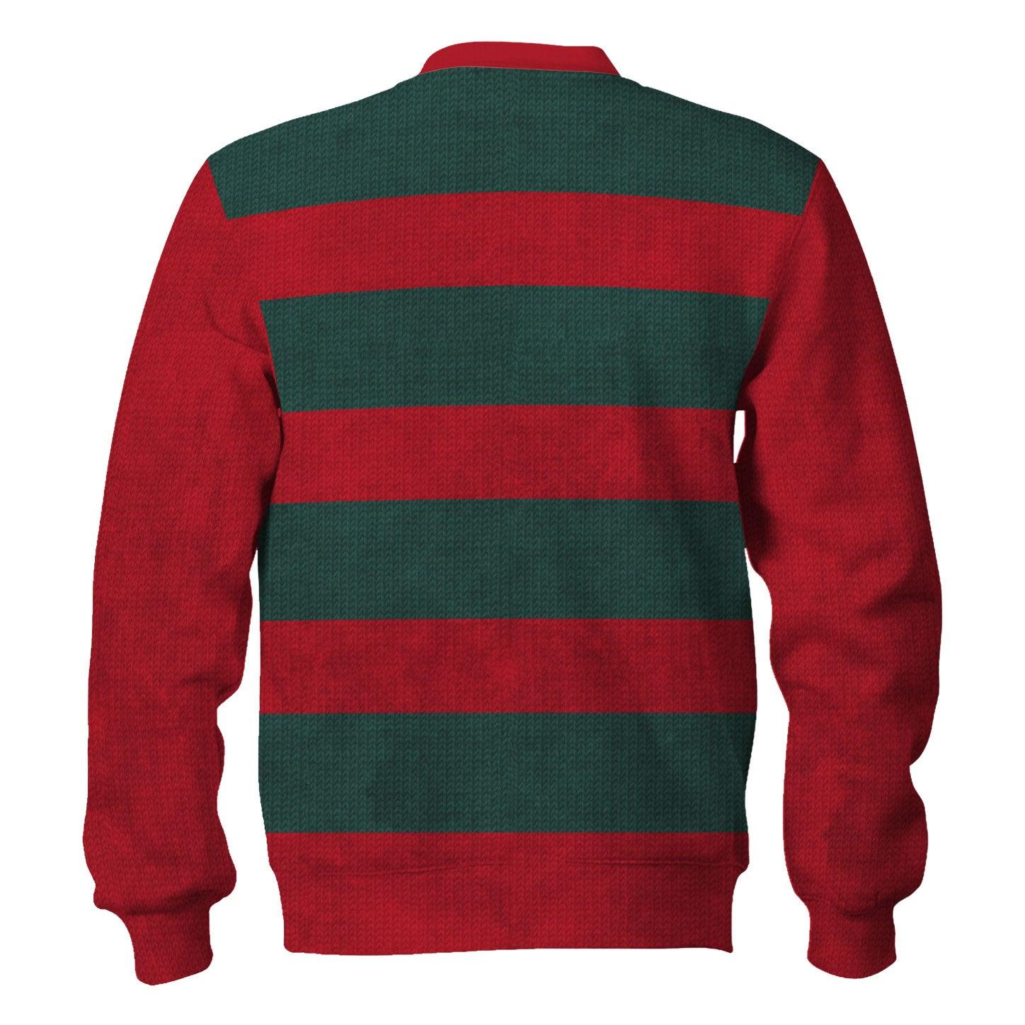 Gearhomie Freddy Krueger Costume Hoodie Sweatshirt T-Shirt Tracksuit - Gearhomie.com