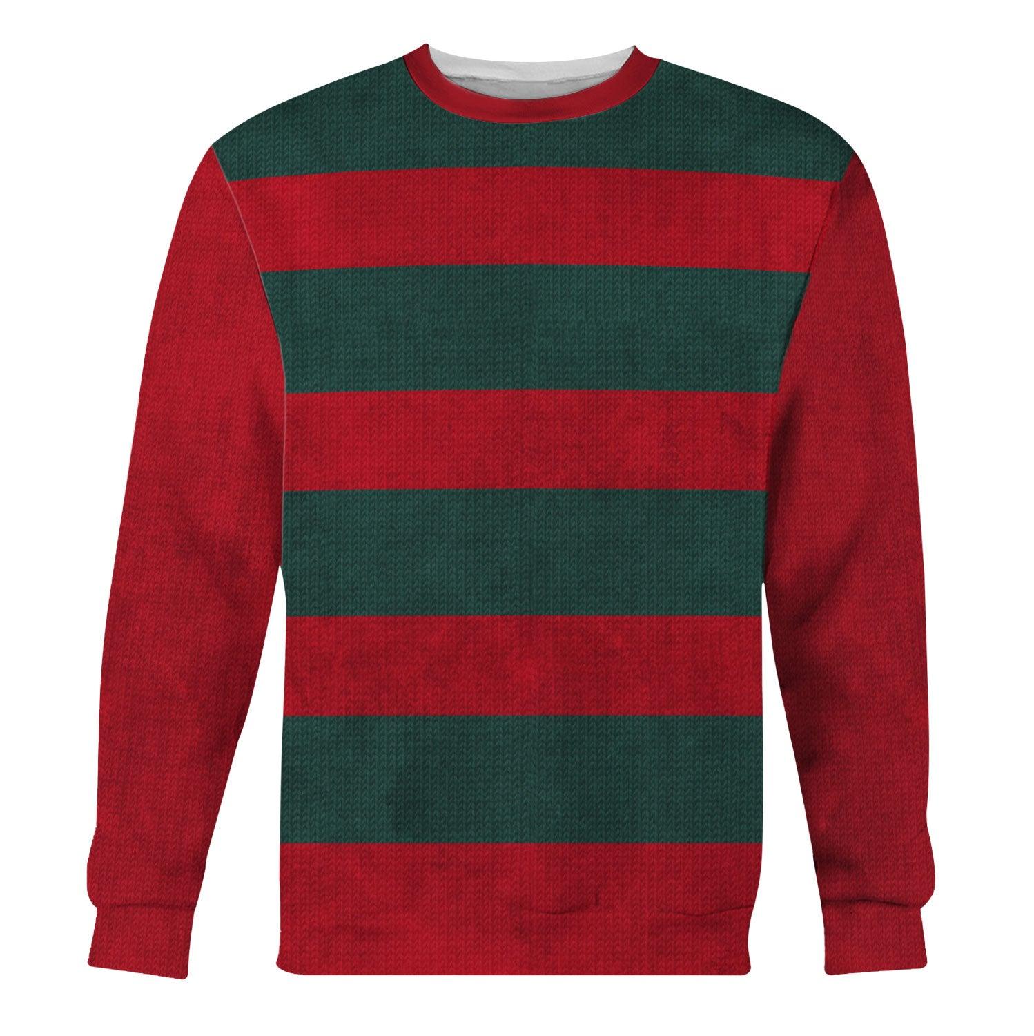 Gearhomie Freddy Krueger Costume Hoodie Sweatshirt T-Shirt Tracksuit - Gearhomie.com