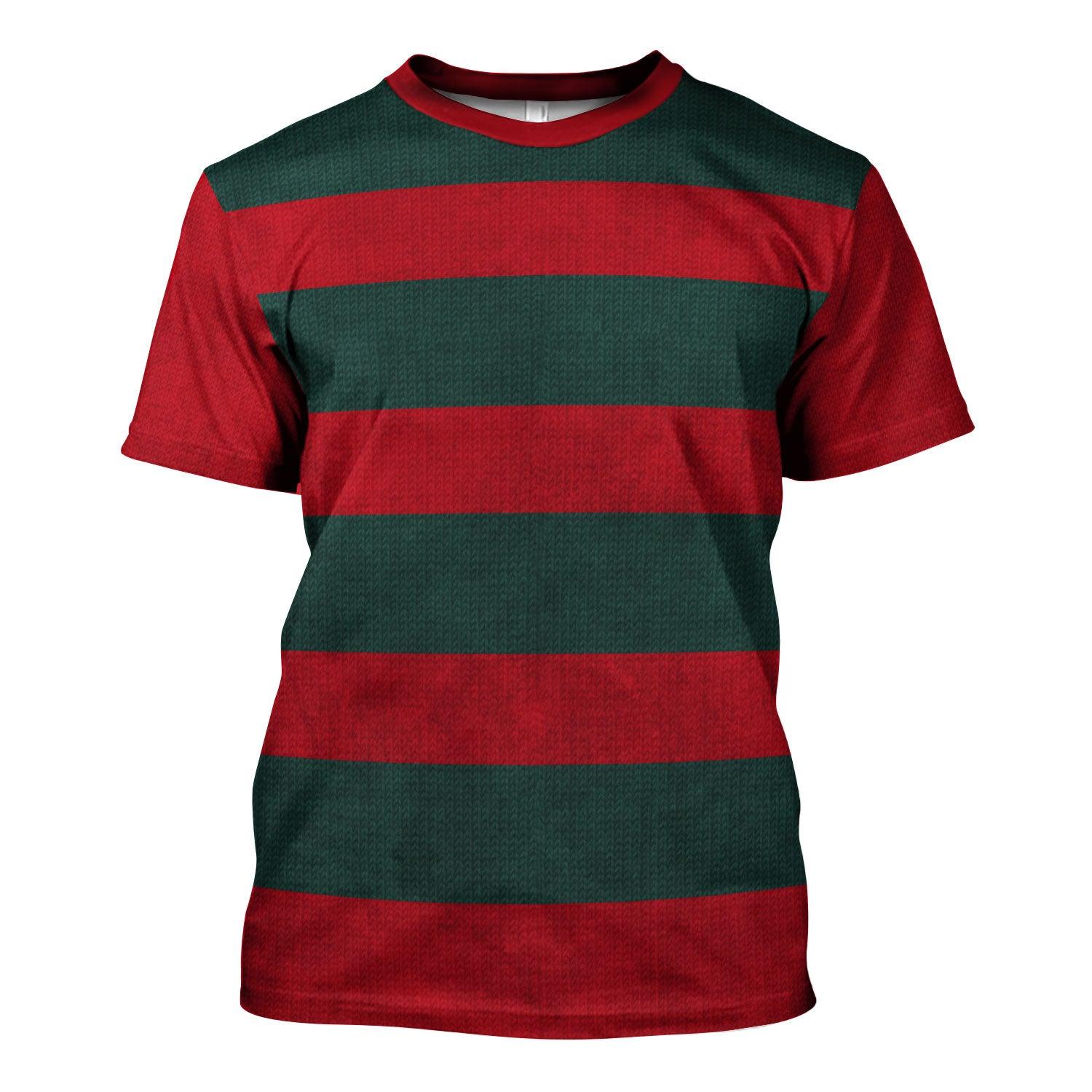 Gearhomie Freddy Krueger Costume Hoodie Sweatshirt T-Shirt Tracksuit - Gearhomie.com