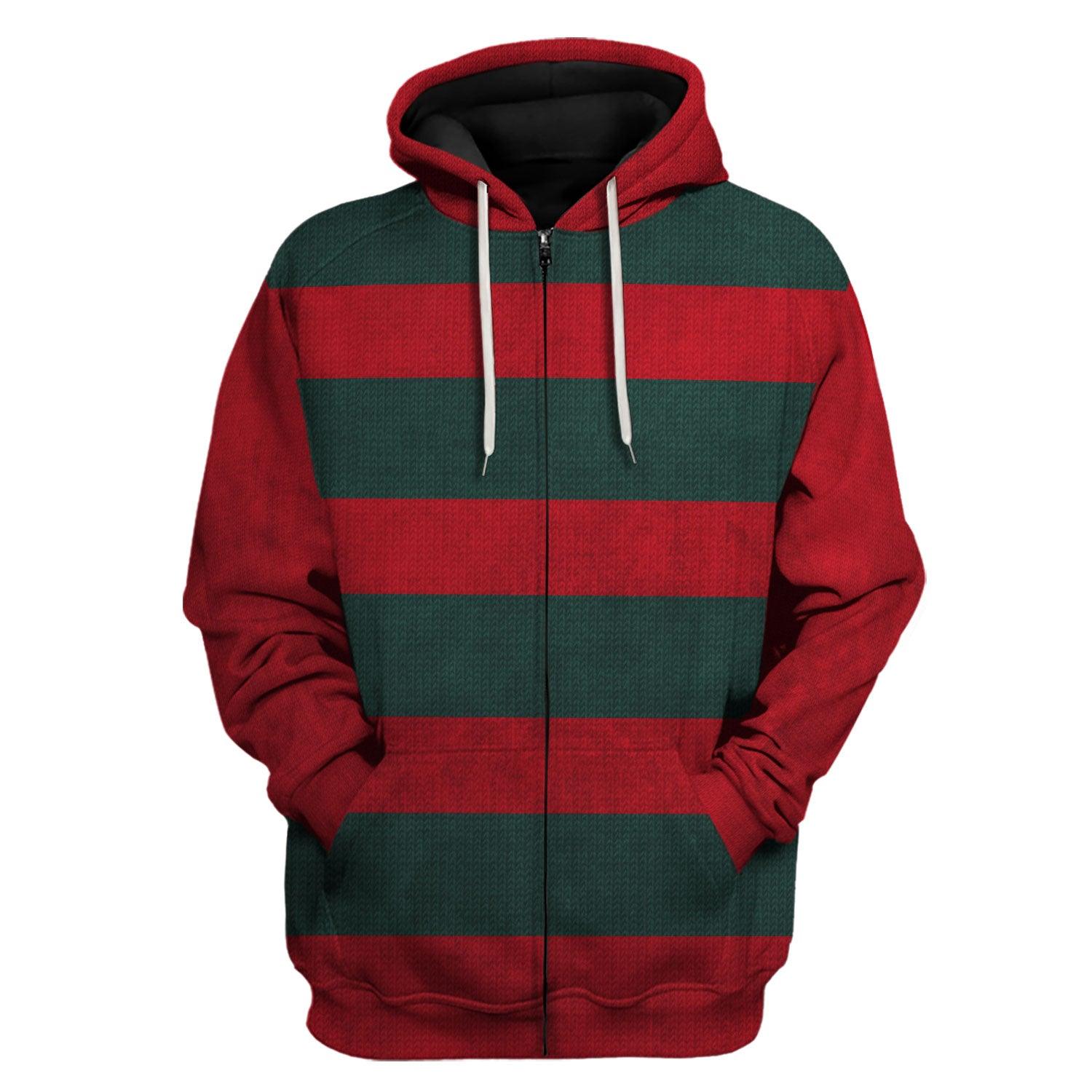 Gearhomie Freddy Krueger Costume Hoodie Sweatshirt T-Shirt Tracksuit - Gearhomie.com