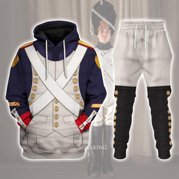 CustomsPig French Grenadier-Imperial Guard Infantry (1806-1815) Uniform All Over Print Hoodie Sweatshirt T-Shirt Tracksuit - DucG