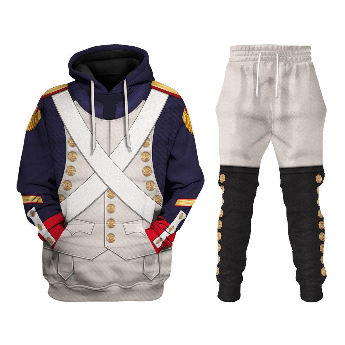 CustomsPig French Grenadier-Imperial Guard Infantry (1806-1815) Uniform All Over Print Hoodie Sweatshirt T-Shirt Tracksuit - DucG