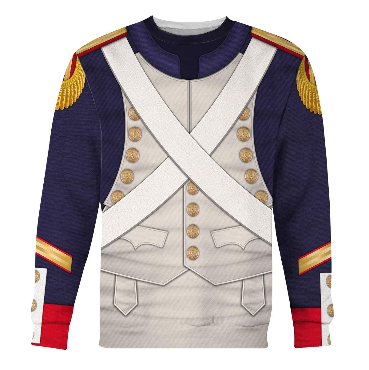 CustomsPig French Grenadier-Imperial Guard Infantry (1806-1815) Uniform All Over Print Hoodie Sweatshirt T-Shirt Tracksuit - DucG