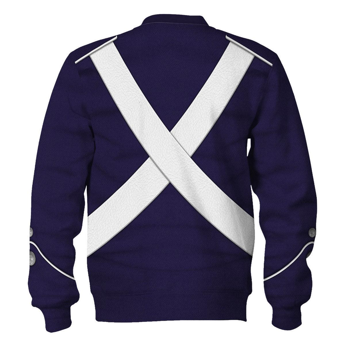 Gearhomie French Light Infantry-1812-1815 Uniform All Over Print Hoodie Sweatshirt T-Shirt Tracksuit - DucG