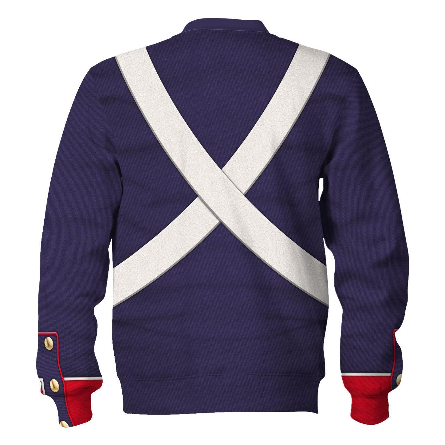 CustomsPig French Line Infantry 1796-1806 Costume Hoodie Sweatshirt T-Shirt Tracksuit - DucG