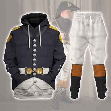 Gearhomie French Line Infantry-Fusalier In Full Dress (1806-1812) Uniform All Over Print Hoodie Sweatshirt T-Shirt Tracksuit - Gearhomie.com