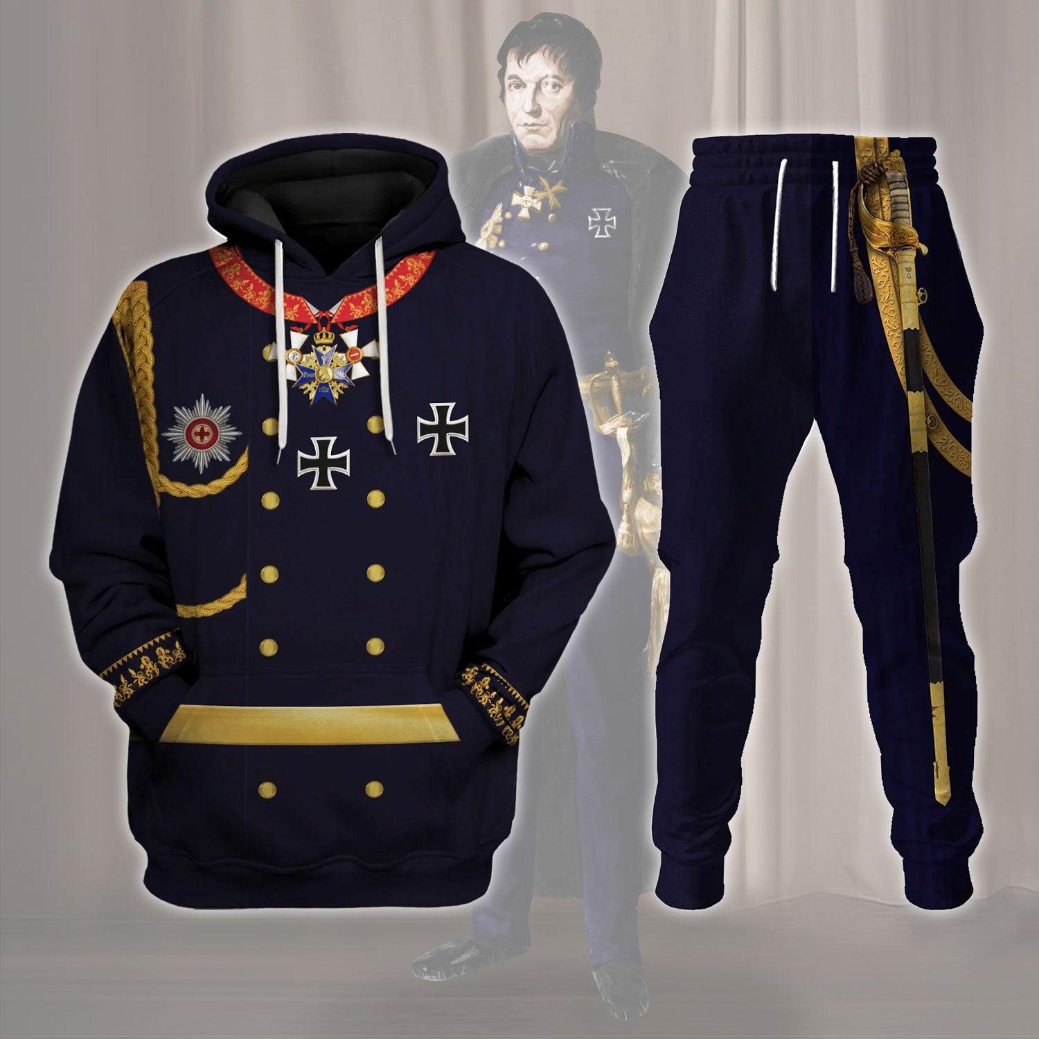 Gearhomie General Gerhard von Scharnhorst Costume Hoodie Sweatshirt T-Shirt Tracksuit - Gearhomie.com