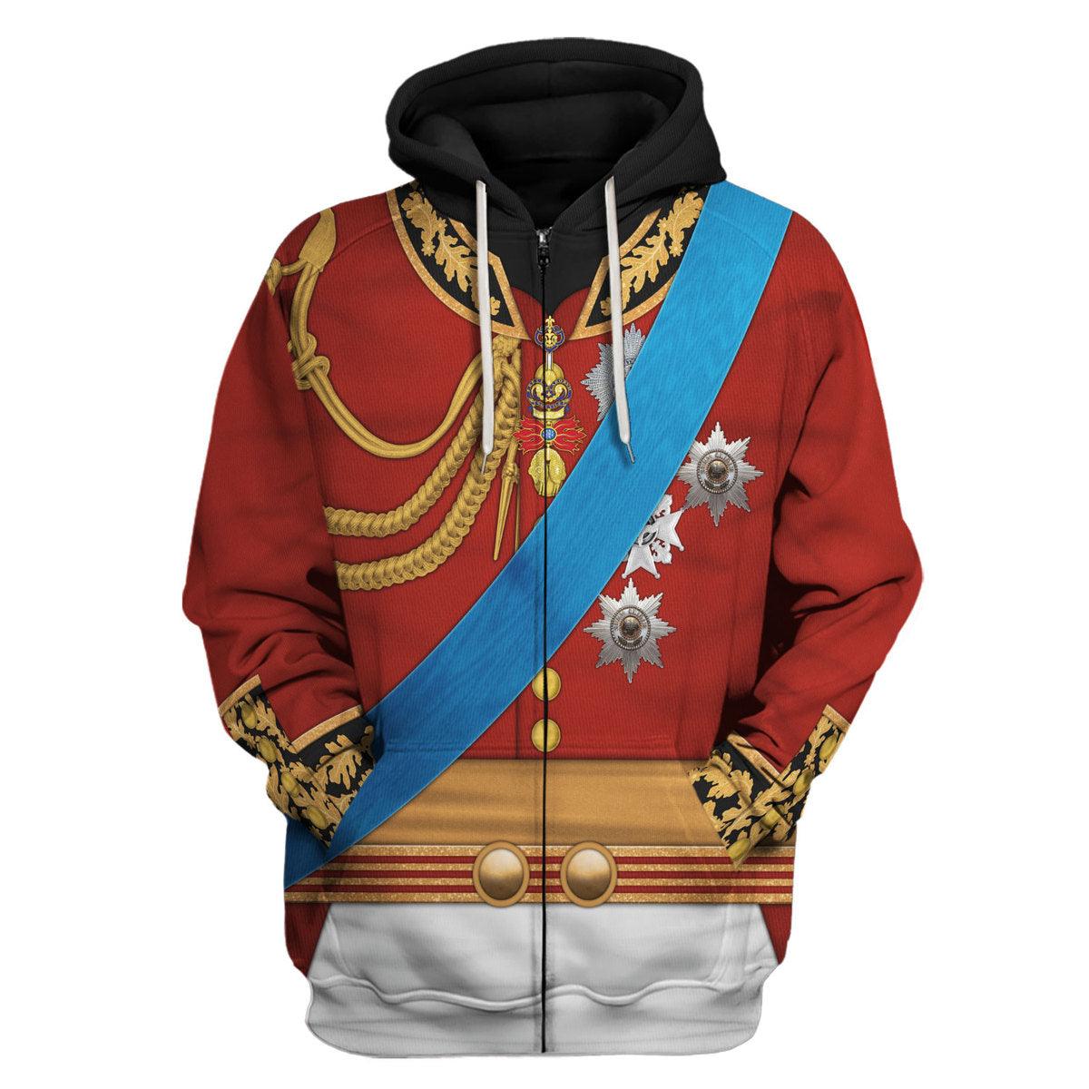 Gearhomie George IV of England Uniform Costume Hoodie Sweatshirt T-Shirt Tracksuit - Gearhomie.com