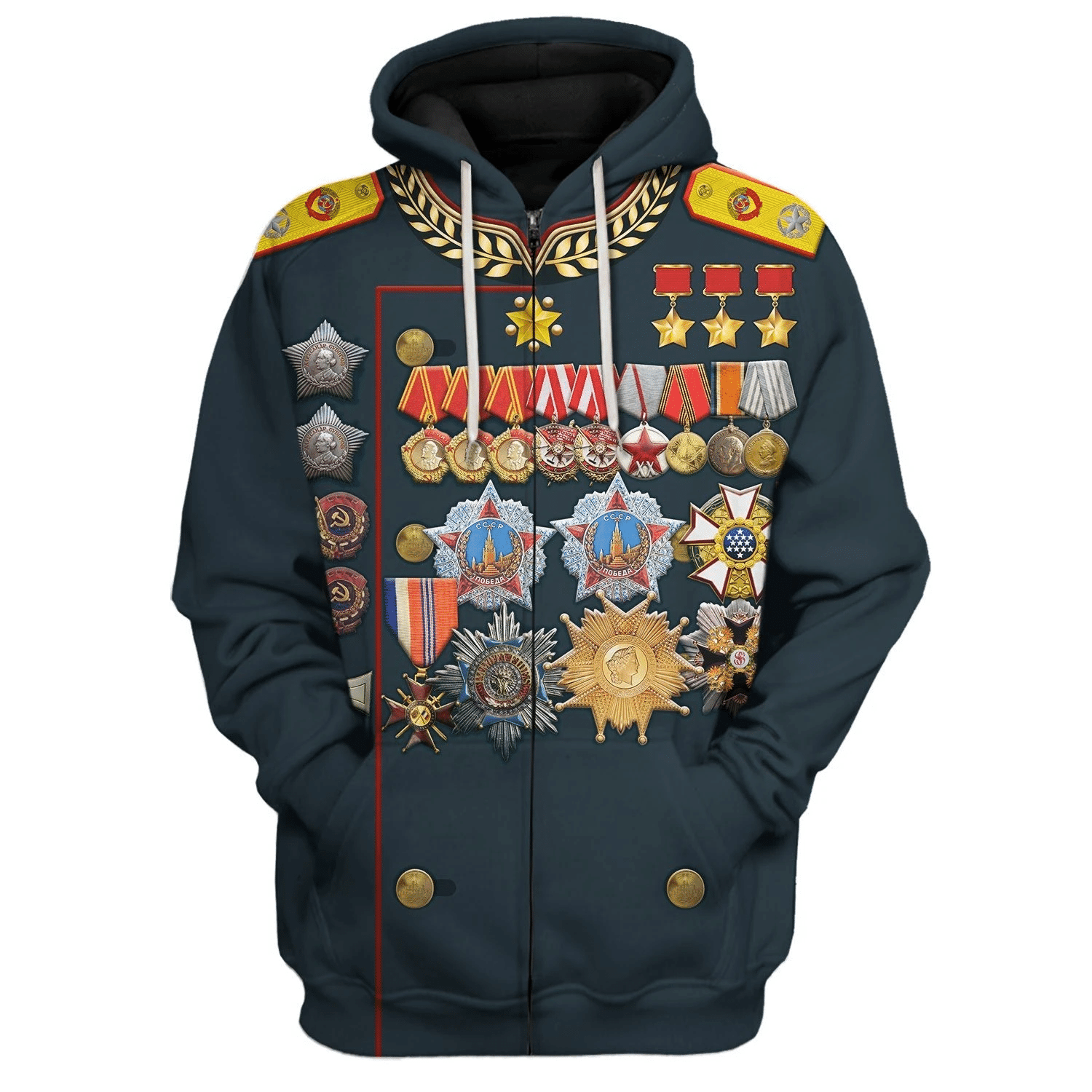  CustomsPig Georgy Zhukov Soviet General and Marshal Of The Soviet Costume Hoodie Sweatshirt T-Shirt Tracksuit -  CustomsPig.com