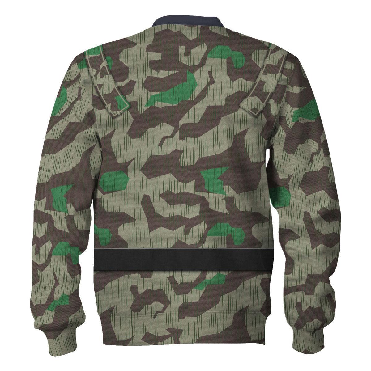Gearhomie German Parachutist-Splinter Pattern Smock-Basic Uniform Costume Hoodie Sweatshirt T-Shirt Tracksuit - Gearhomie.com