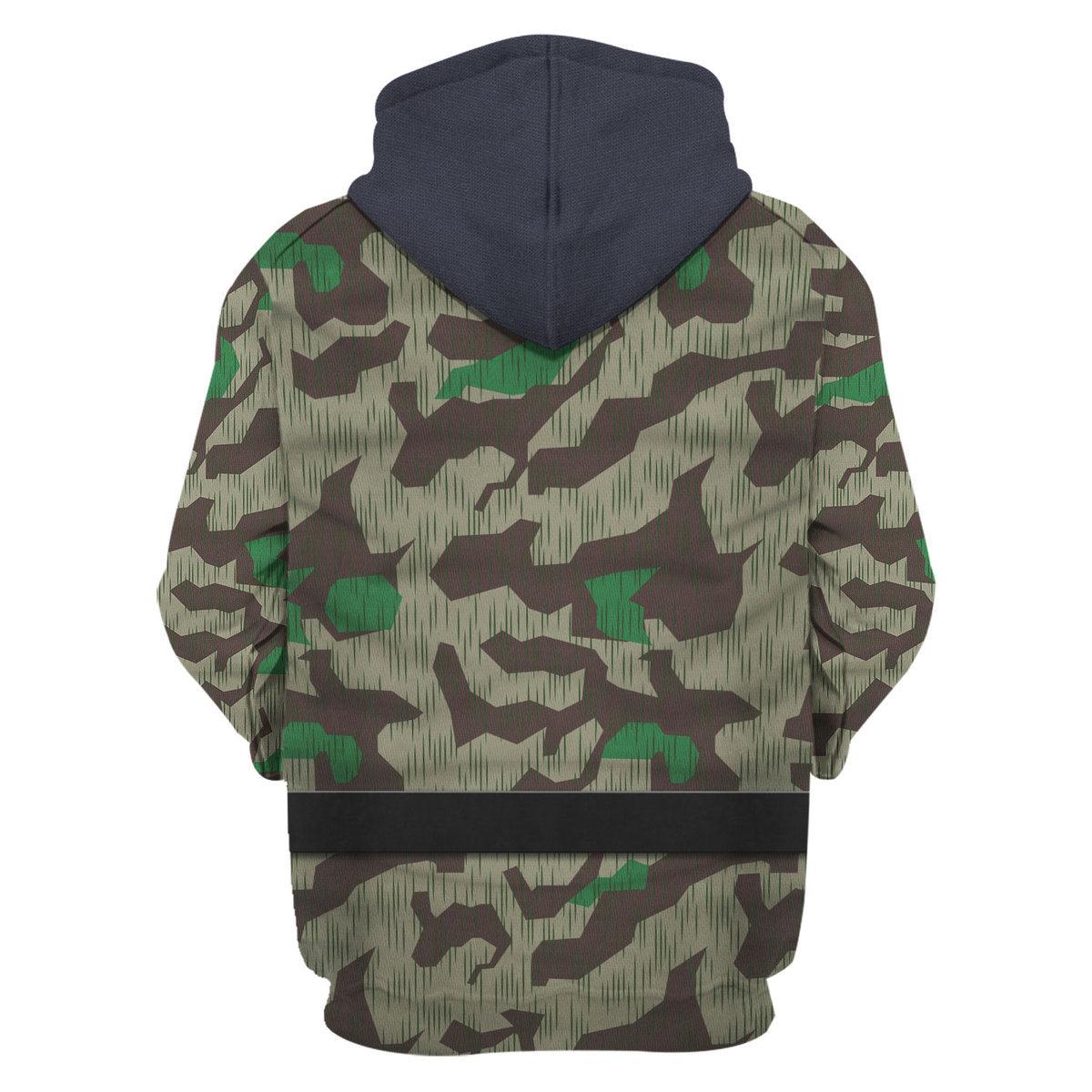 CustomsPig German Parachutist-Splinter Pattern Smock-Combat Uniform Costume Hoodie Sweatshirt T-Shirt Tracksuit - CustomsPig.com