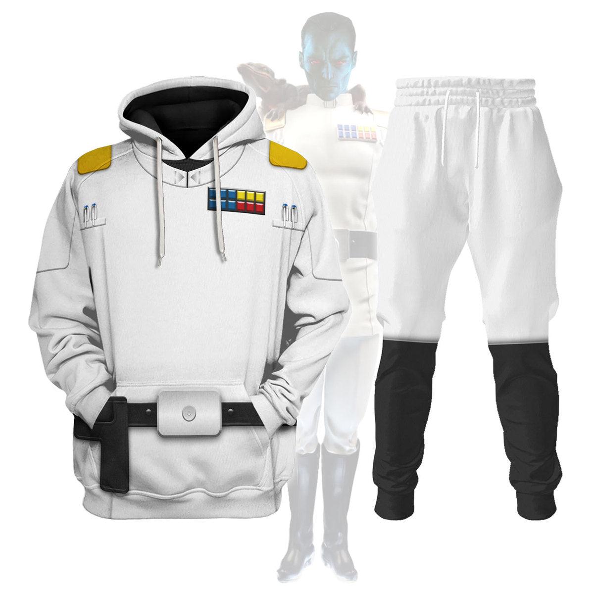 Gearhomie Grand Admiral Thrawn Costume Hoodie Sweatshirt T-Shirt Sweatpants - Gearhomie.com