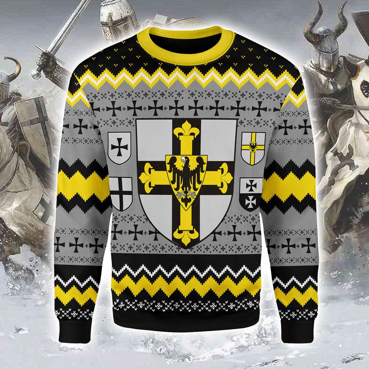 CustomsPig Grand Master of the Teutonic Order Christmas Ugly Sweater - CustomsPig.com
