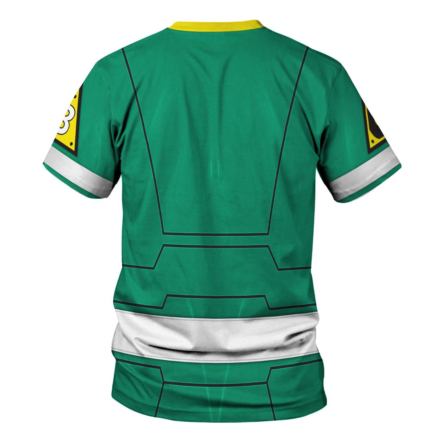 CustomsPig Green Power Rangers Turbo Hoodies Sweatshirt T-shirt Hawaiian Tracksuit -  CustomsPig.com