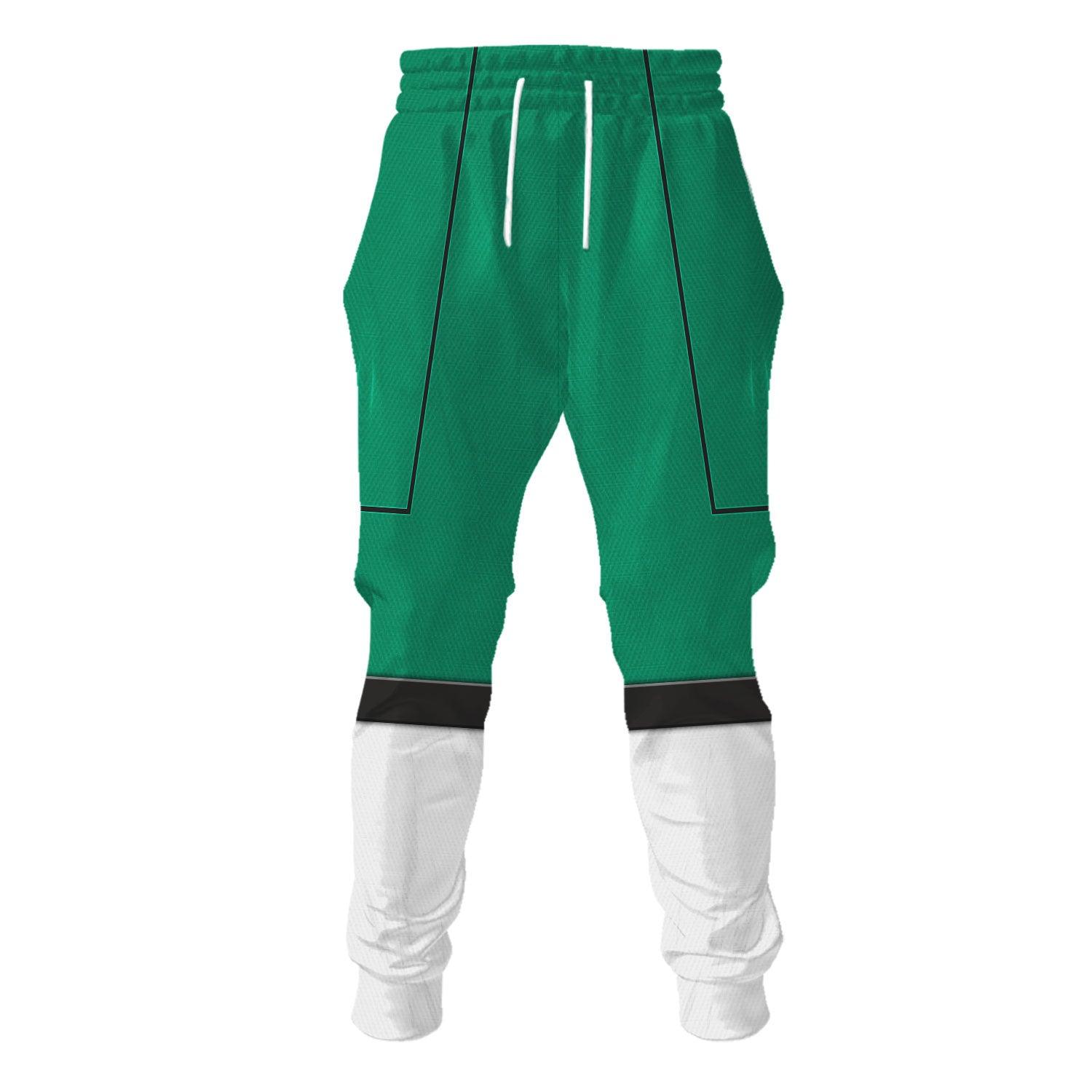  CustomsPig Green Power Rangers Turbo Hoodies Sweatshirt T-shirt Hawaiian Tracksuit -  CustomsPig.com