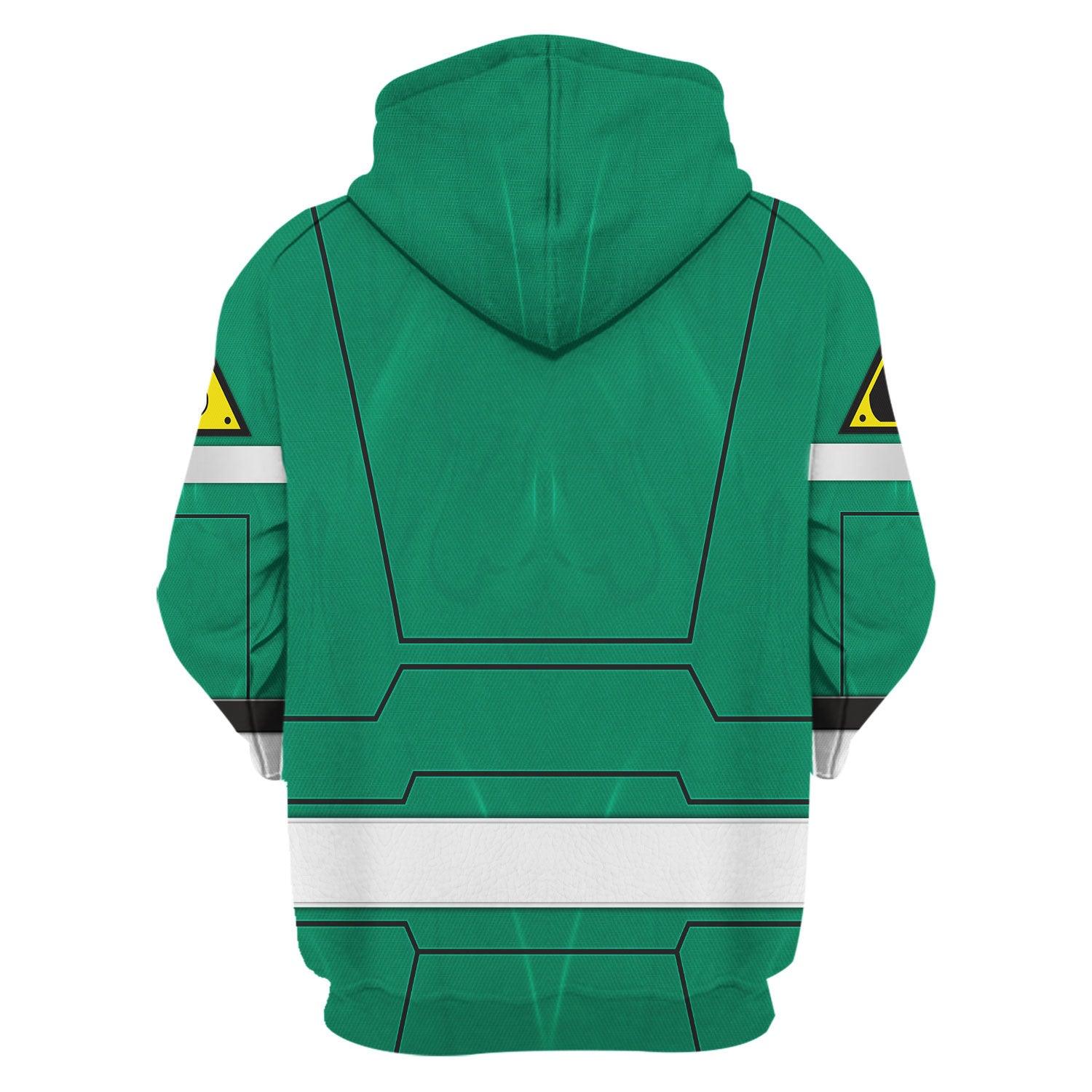  CustomsPig Green Power Rangers Turbo Hoodies Sweatshirt T-shirt Hawaiian Tracksuit -  CustomsPig.com