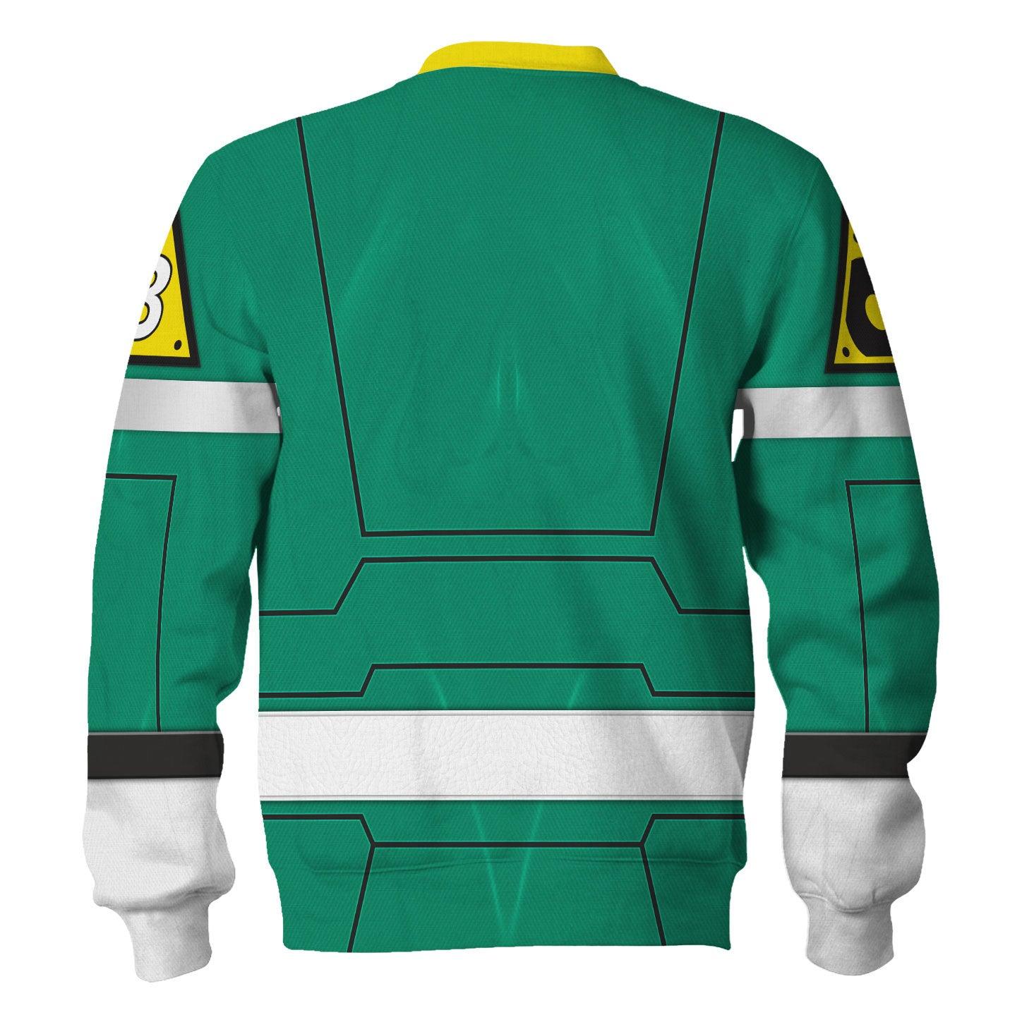  CustomsPig Green Power Rangers Turbo Hoodies Sweatshirt T-shirt Hawaiian Tracksuit -  CustomsPig.com