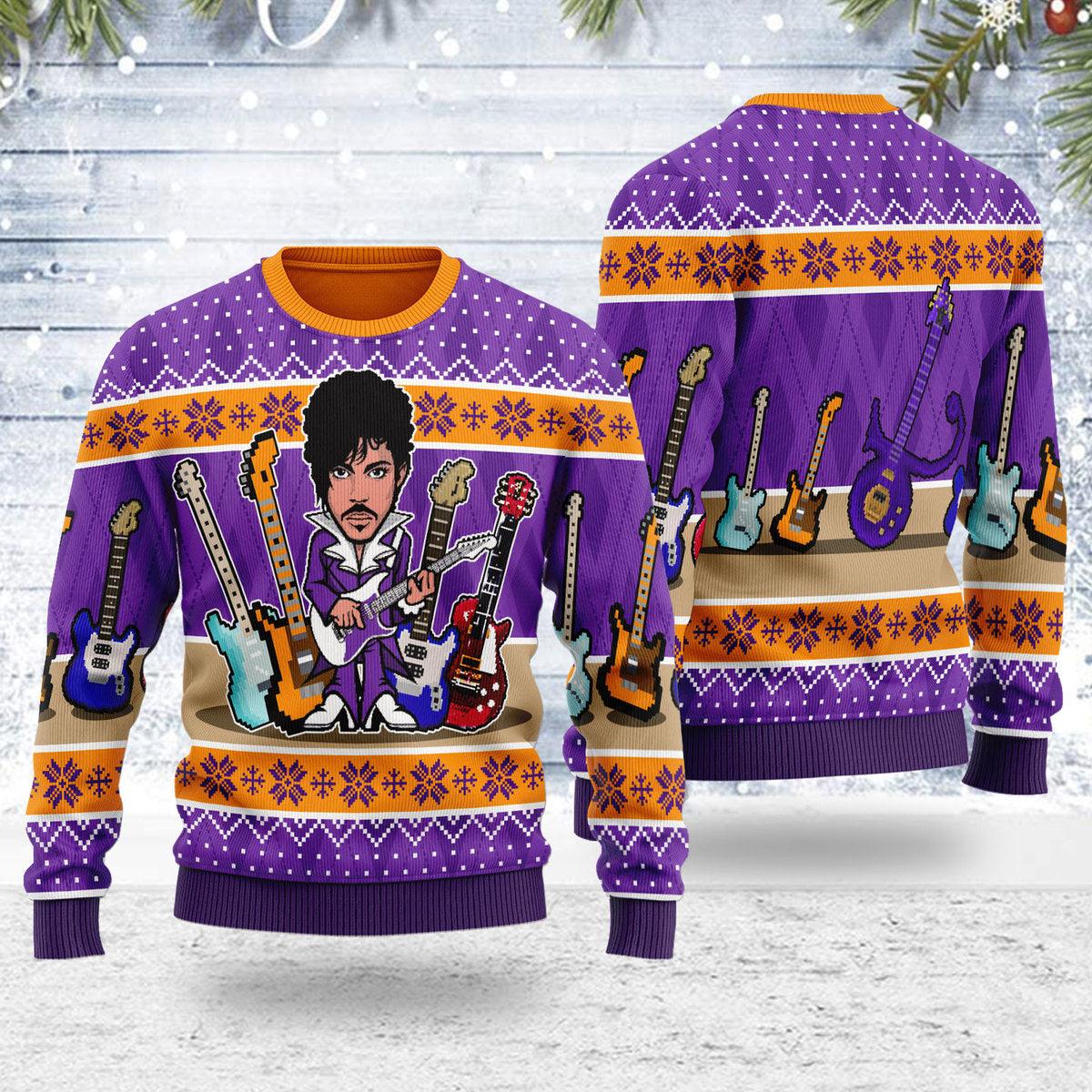 Gearhomie Guitar Artwork Christmas Ugly Sweater - Gearhomie.com