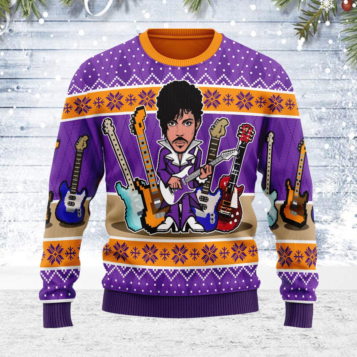 Gearhomie Guitar Artwork Christmas Ugly Sweater - Gearhomie.com