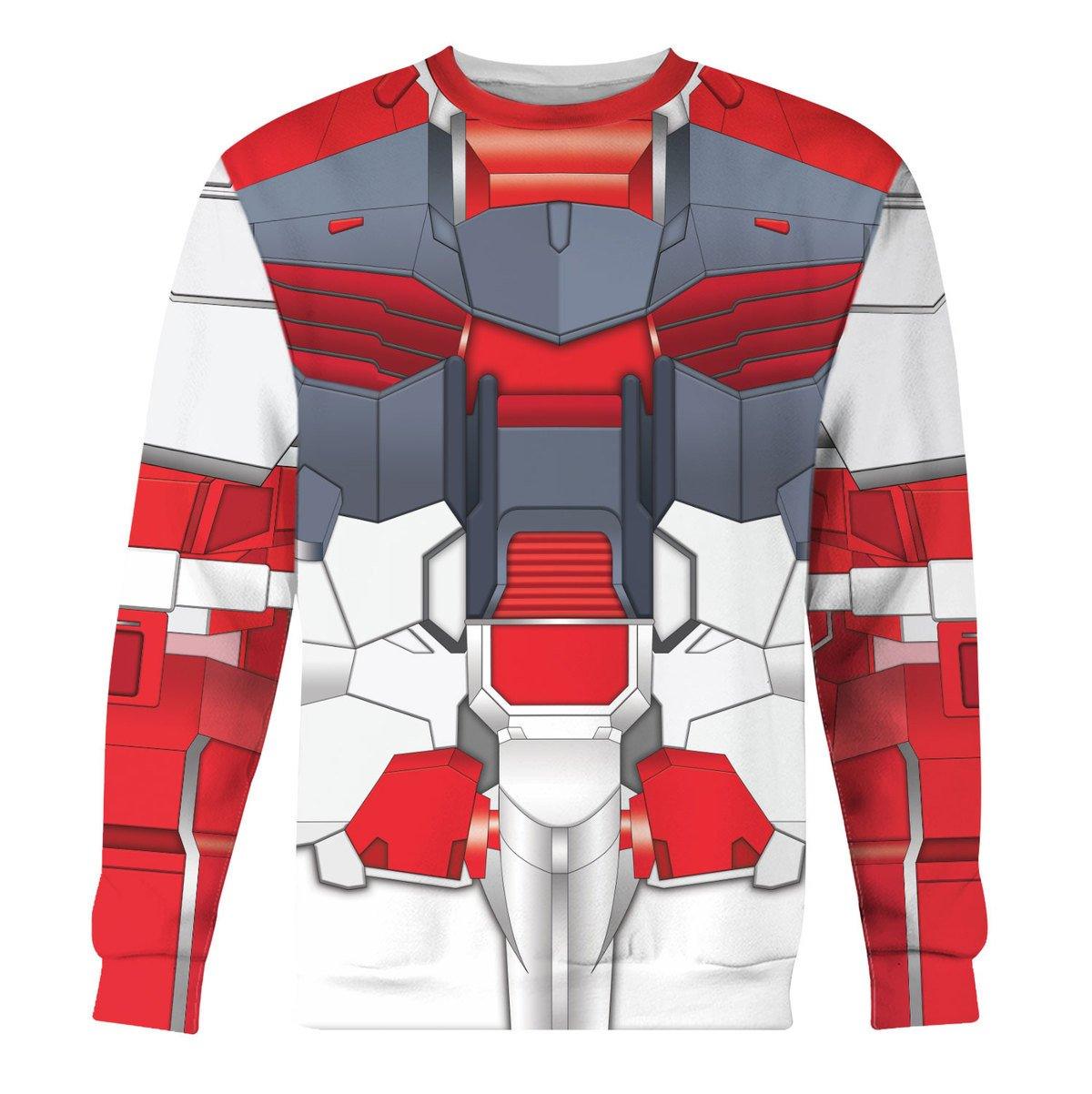 Gearhomie Gundam Astray Red Frame Costume All Over Print Tracksuit Hoodie - DucG