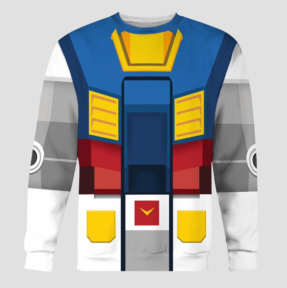 Gearhomie Gundam Robot Costume All Over Print Tracksuit Hoodie - DucG