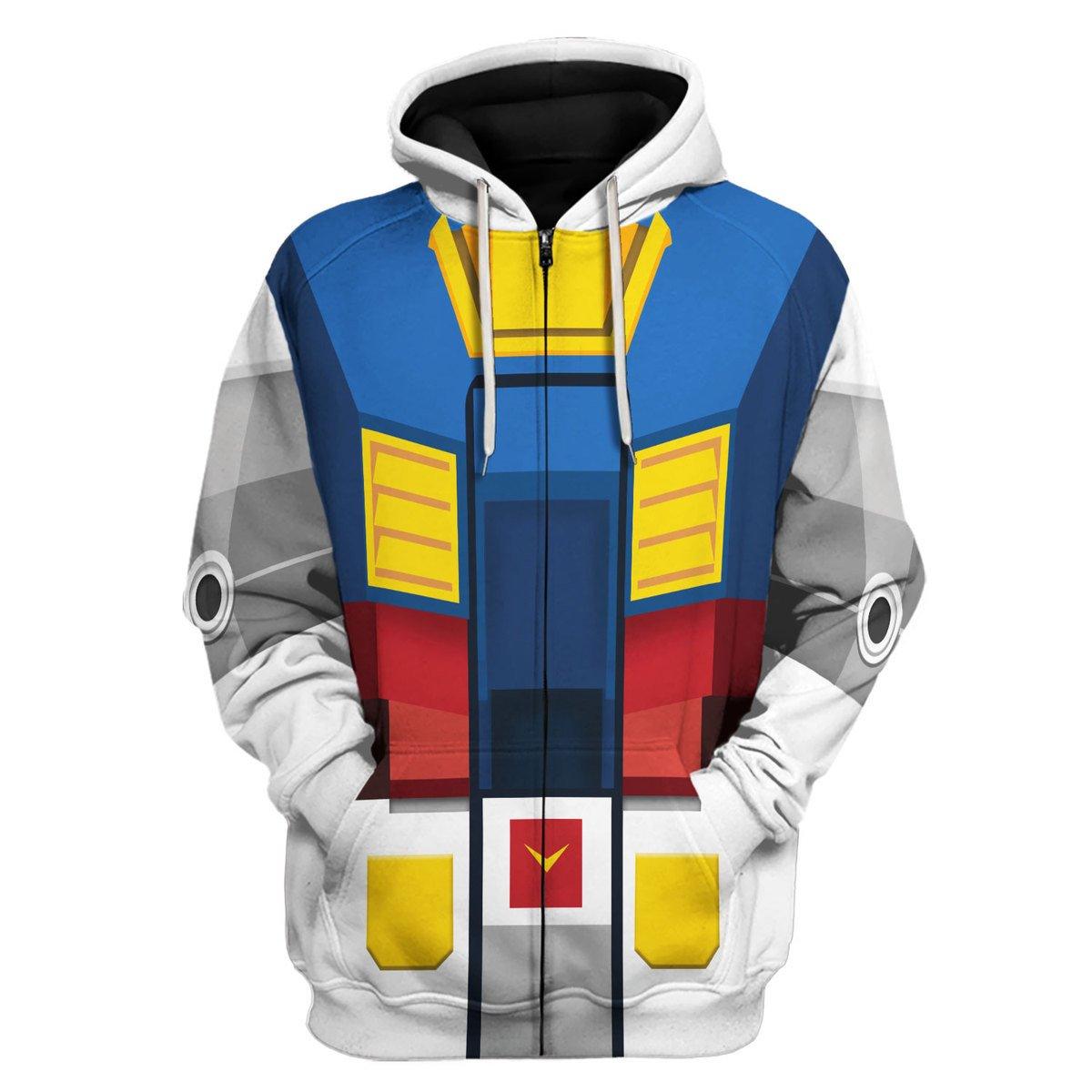 Gearhomie Gundam Robot Costume All Over Print Tracksuit Hoodie - DucG