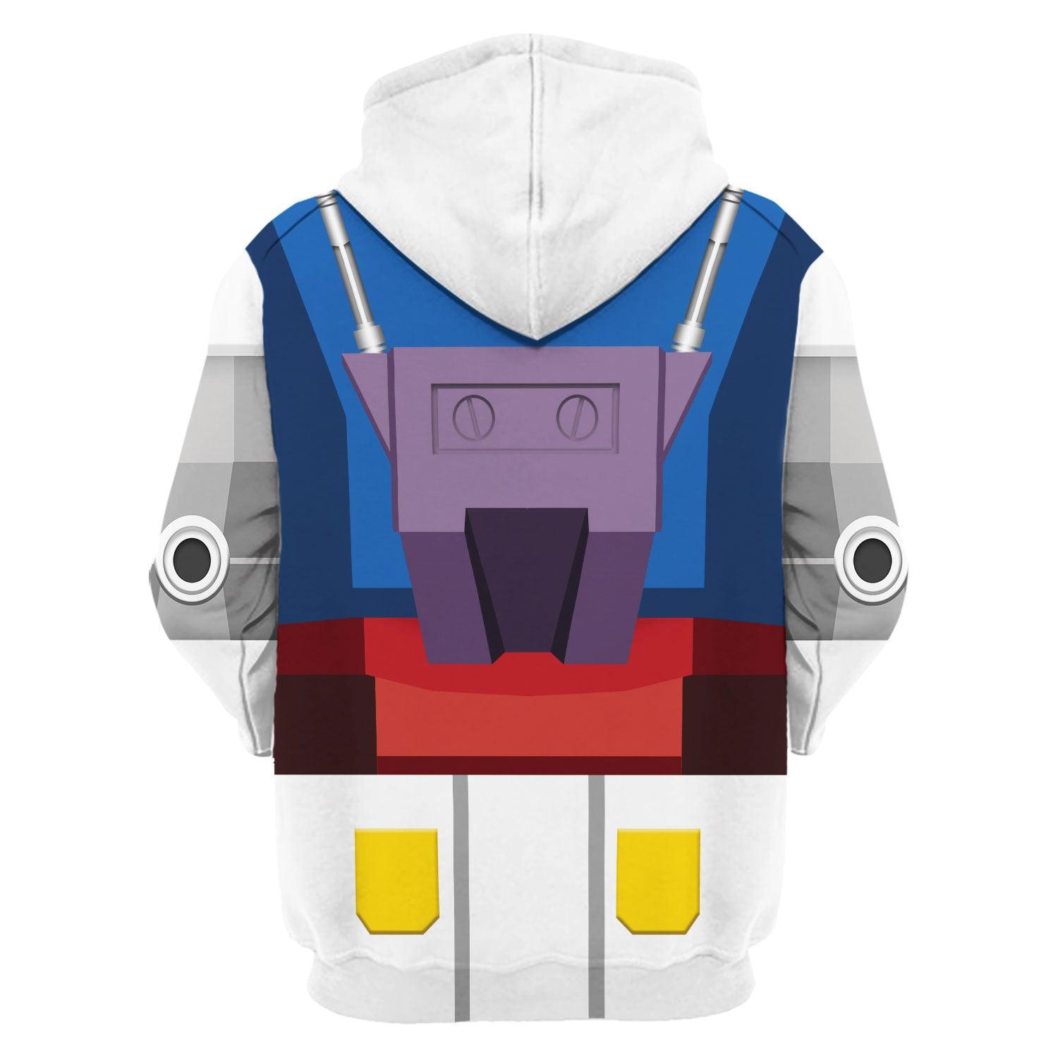 Gearhomie Gundam Robot Costume All Over Print Tracksuit Hoodie - DucG
