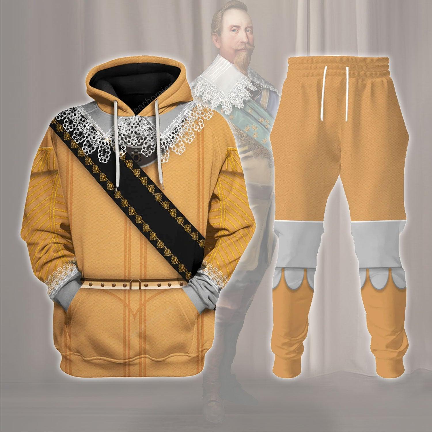 Gearhomie Gustavus Adolphus of Sweden Costume Hoodie Sweatshirt T-Shirt Tracksuit - Gearhomie.com