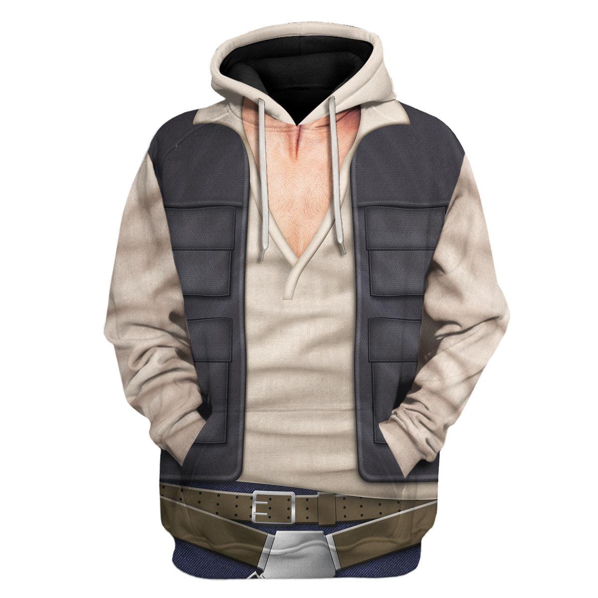 CustomsPig Han Solo Costume Hoodie Sweatshirt T-Shirt Sweatpants