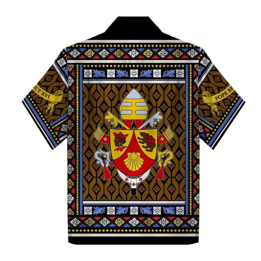  CustomsPig Hawaiian Shirt Benedict XVI Coat Of Arms 3D Apparel -  CustomsPig.com