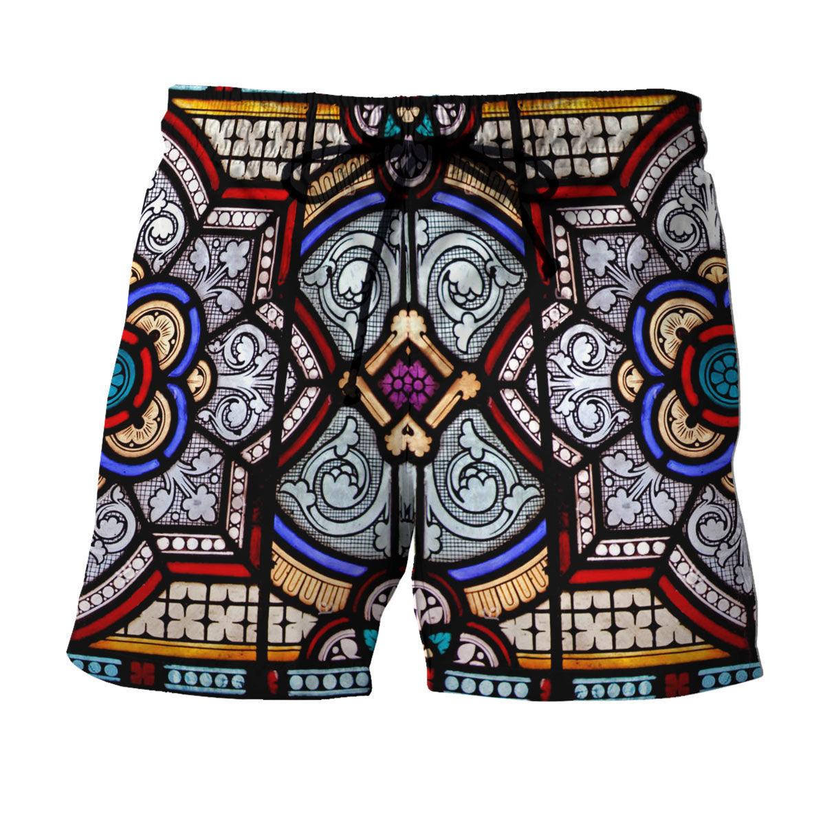 CustomsPig Hawaiian Shirt Now And Forever God You Reign Stained Glass 3D Apparel -  CustomsPig.com