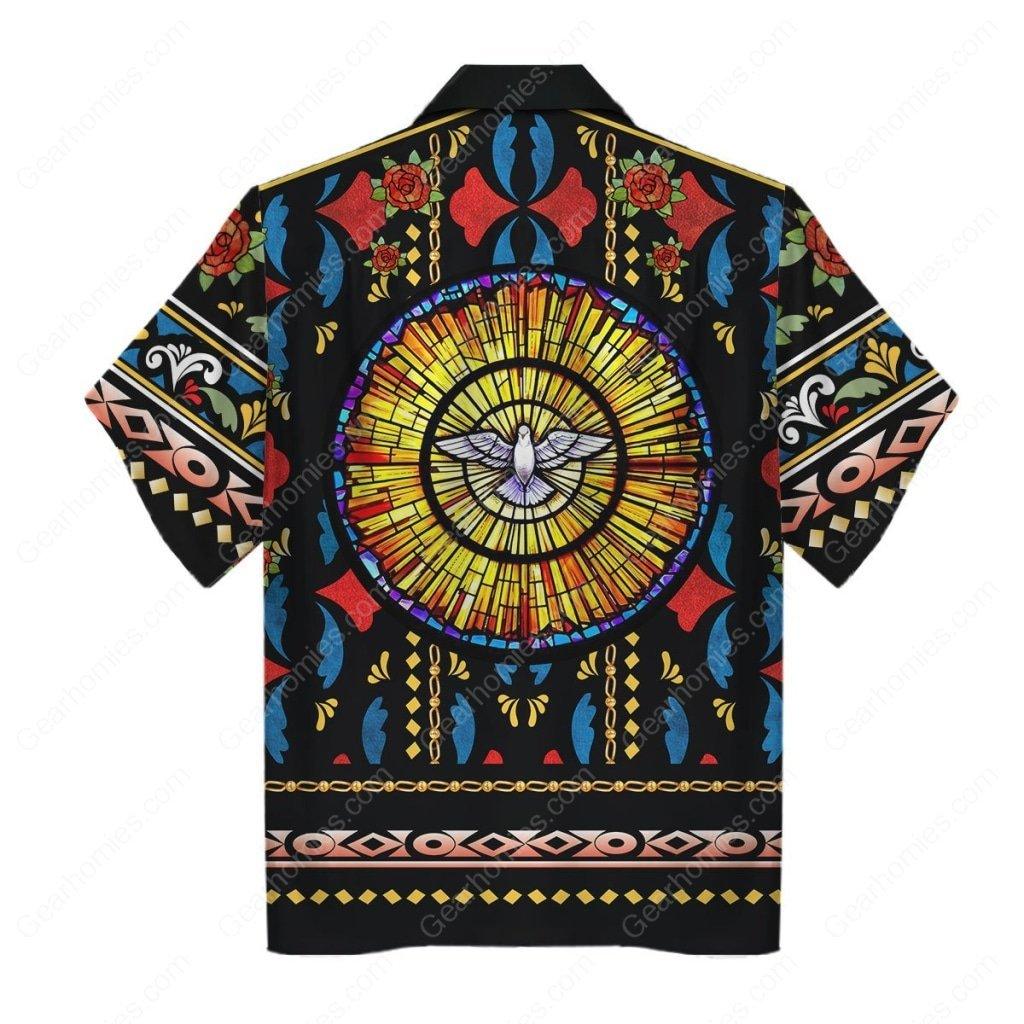 Jesus The Lord Christ Stained Glass Hawaiian Shirt / S Qm760
