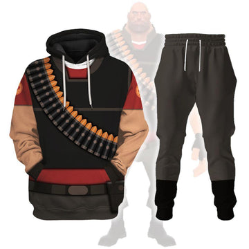Gearhomie Heavy TF2 Costume Hoodie Sweatshirt T-Shirt Tracksuit - DucG