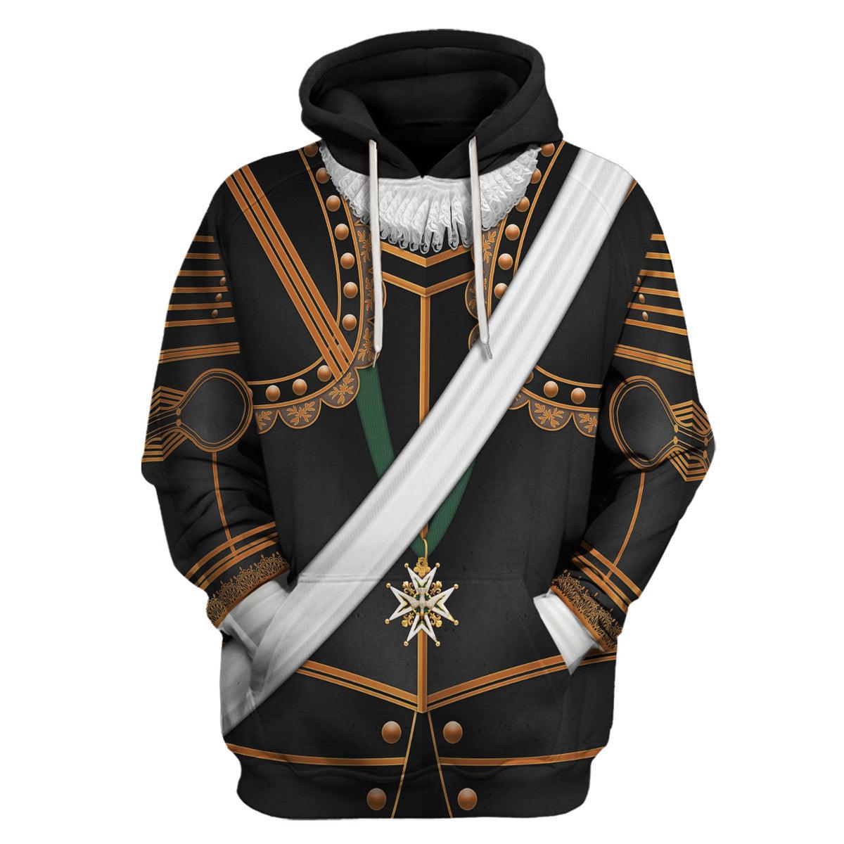 Gearhomie Henry IV of France Armour Costume All Over Print Hoodie Sweatshirt T-Shirt Tracksuit - Gearhomie.com