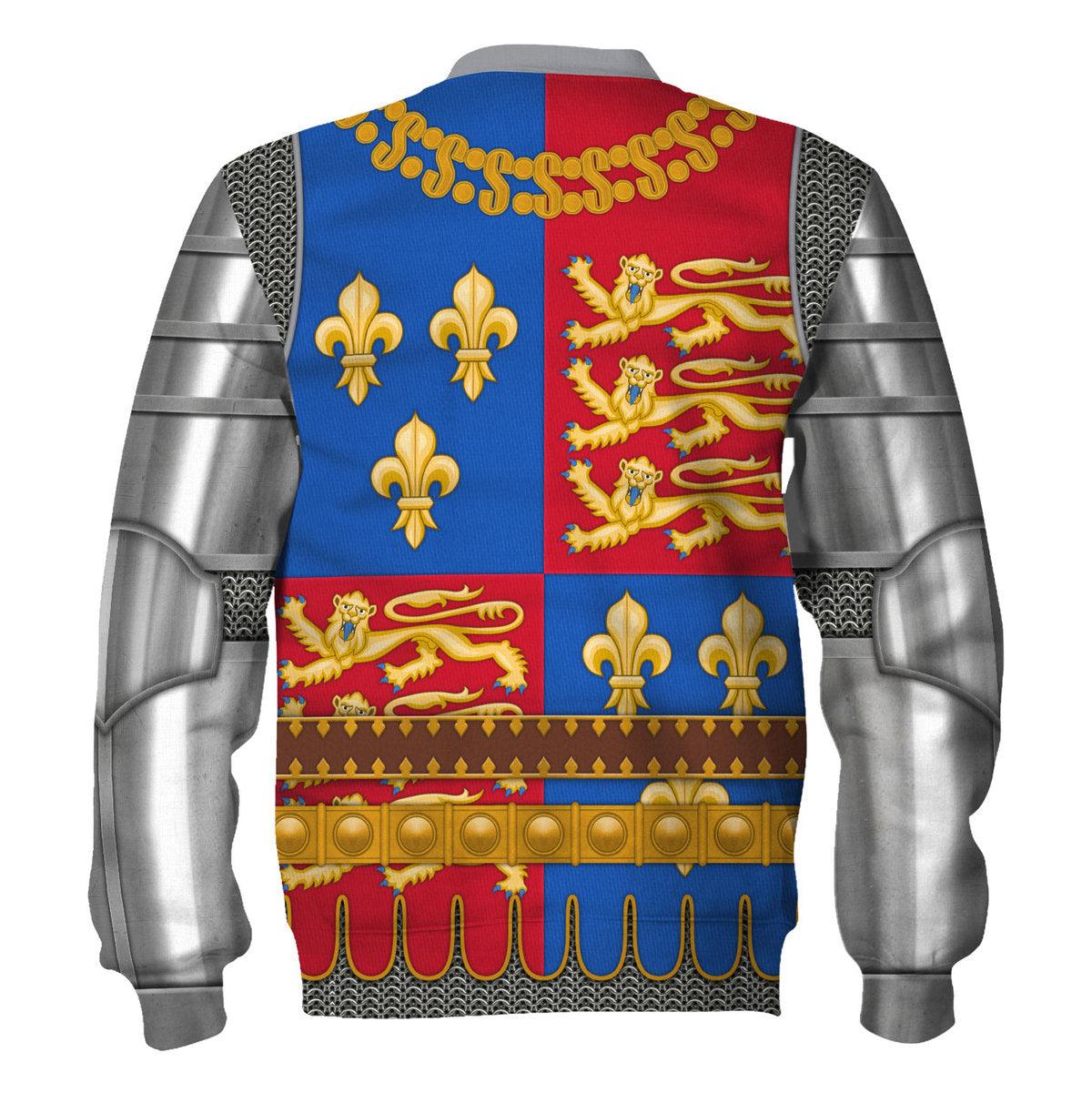 CustomsPig Henry V Amour Knights Costume Hoodie Sweatshirt T-Shirt Sweatpants - CustomsPig.com