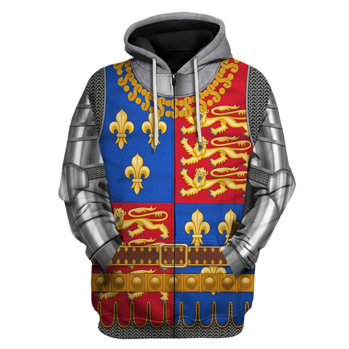 Gearhomie Henry V Amour Knights Costume Hoodie Sweatshirt T-Shirt Sweatpants - Gearhomie.com