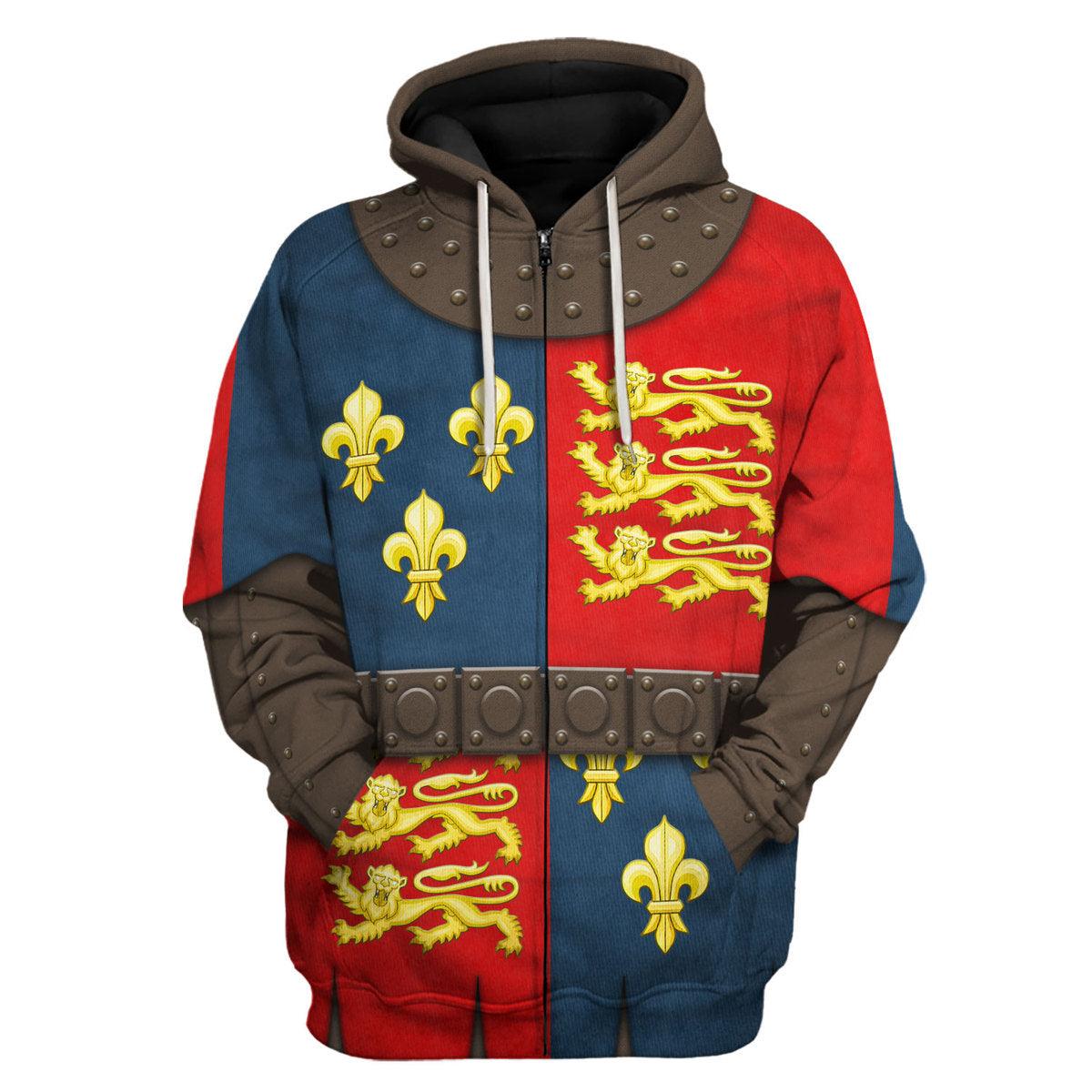 CustomsPig Henry V of England Knights Costume Hoodie Sweatshirt T-Shirt Tracksuit - CustomsPig.com