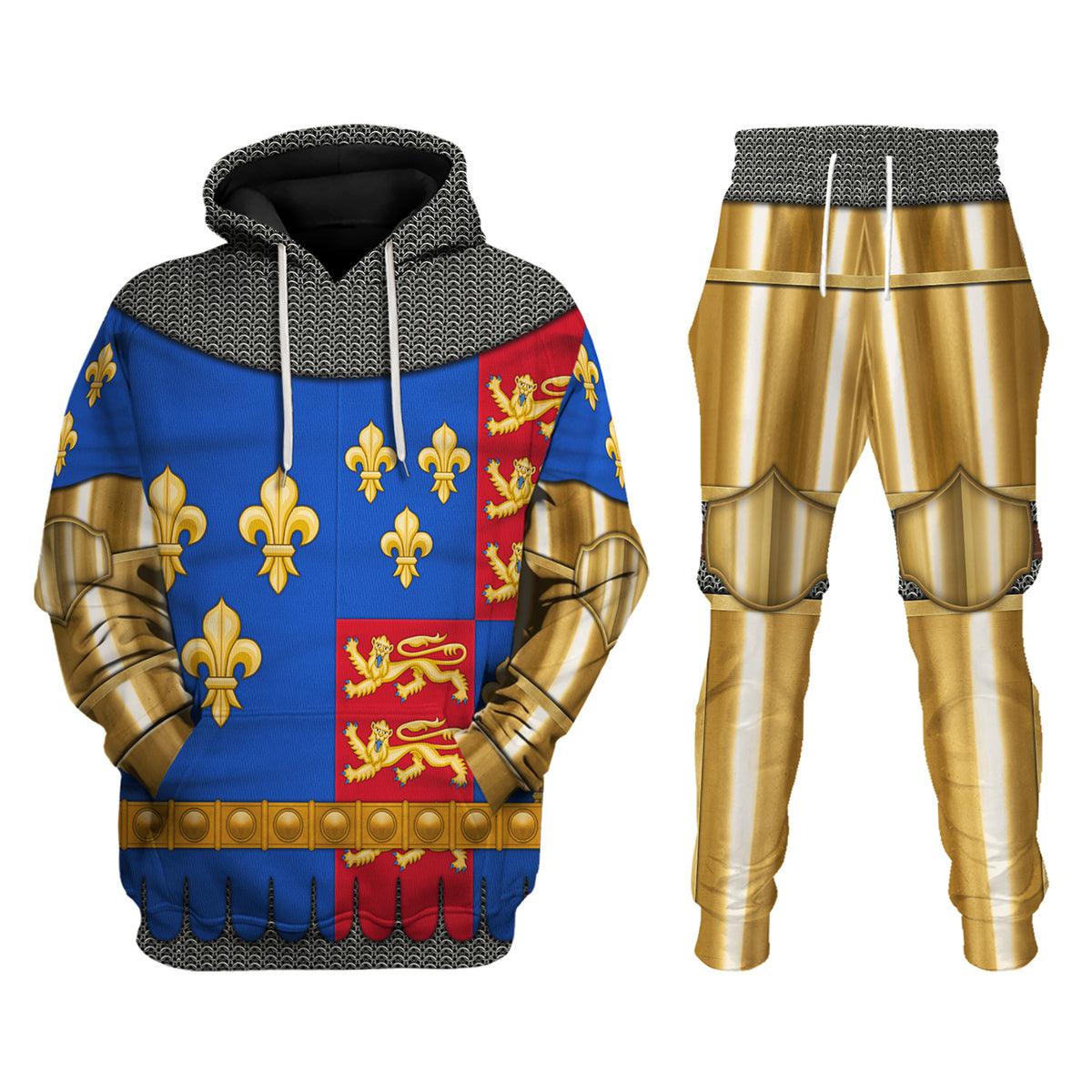 Gearhomie Henry VI Of England Amour Knights Costume Hoodie Sweatshirt T-Shirt Tracksuit - Gearhomie.com
